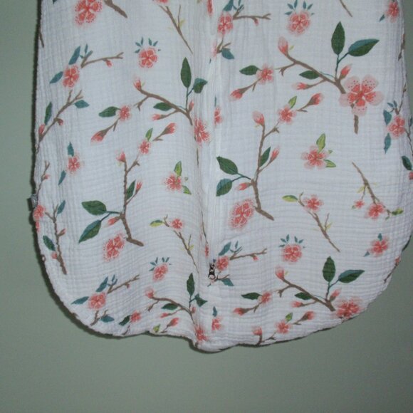Red Rover XL Cherry Branches Muslin 18-24m Sleep Bag Sleep Sack Sleeveless - Picture 3 of 10